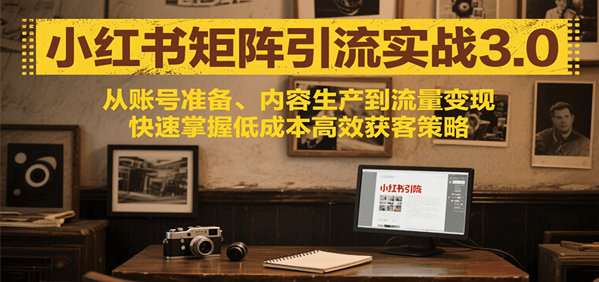 小红书矩阵引流3.0，从账号准备、内容生产到流量变现，快速掌握低成本高效获客策略-佐思资源网下载-专注于互联网平台分享平台