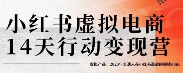 小红书虚拟电商14天变现训练营，虚拟产品，2025年普通人在小红书最后的搞钱机会-佐思资源网下载-专注于互联网平台分享平台