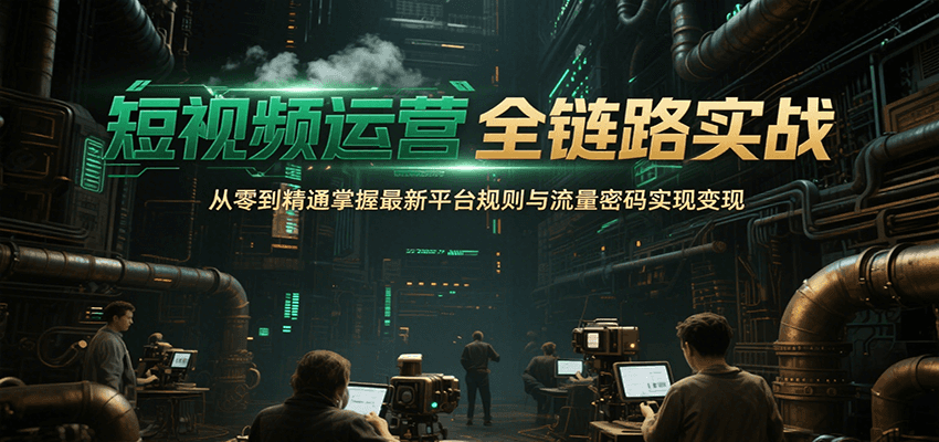 短视频运营全链路实战，从零到精通掌握最新平台规则与流量密码实现变现-佐思资源网下载-专注于互联网平台分享平台