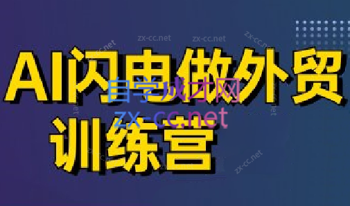 大卫·AI闪电做外贸训练营(更新7月)-佐思资源网下载-专注于互联网平台分享平台