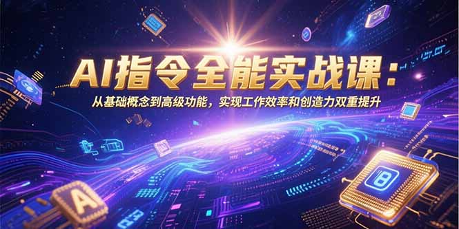 AI指令全能实战课：从基础概念到高级功能，实现工作效率和创造力双重提升-佐思资源网下载-专注于互联网平台分享平台