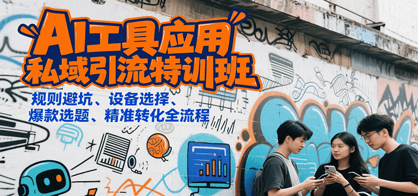 AI工具应用私域引流特训班，规则避坑、设备选择、爆款选题、精准转化全流程-佐思资源网下载-专注于互联网平台分享平台