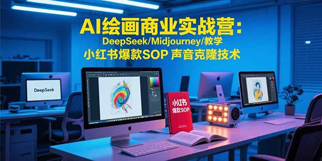 AI绘画商业实战营：DeepSeek/Midjourney/教学 小红书爆款SOP 声音克隆技术-佐思资源网下载-专注于互联网平台分享平台