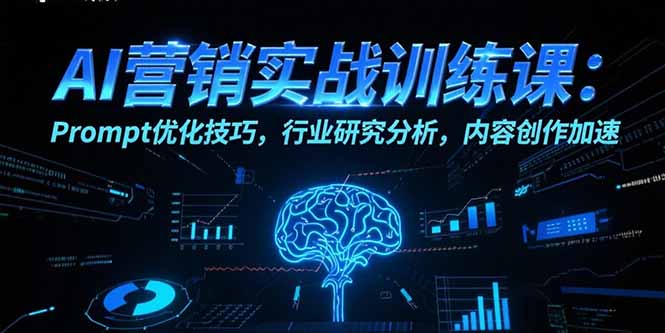 AI营销实战训练课：Prompt优化技巧，行业研究分析，内容创作加速-佐思资源网下载-专注于互联网平台分享平台